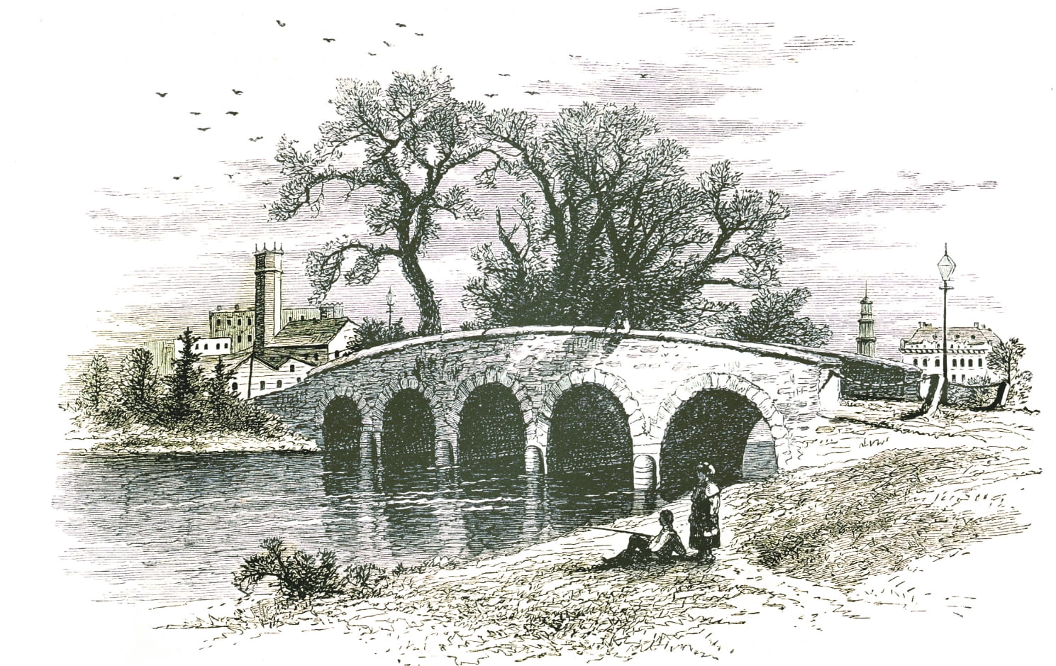 Stone bridge in Hartford, Connecticut