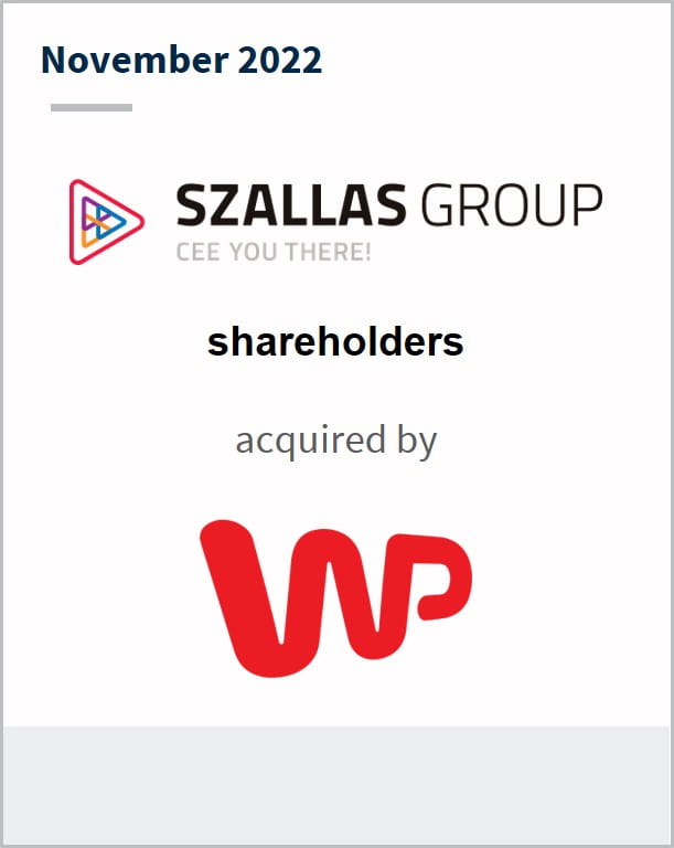 November 2022 Szallas Group shareholders Has been acquired by WP