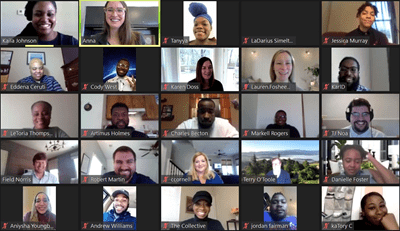 Collective Blueprint leaders virtually present projects to Raymond James associates