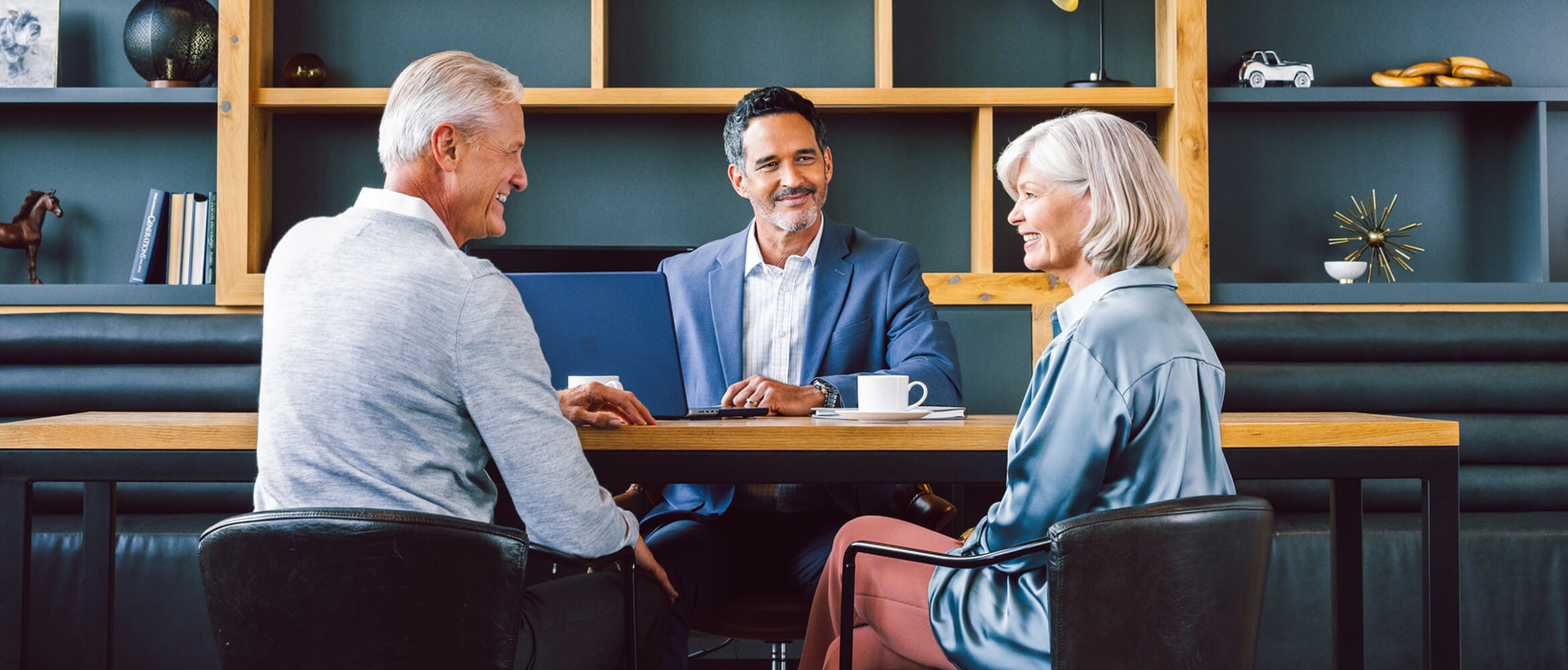 Retired couple meets advisor