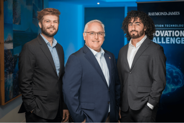 Tim Eckert, Mike Duncan and Ummayair Ahmad, 3rd place winners of the 2026 Innovation Challenge standing together