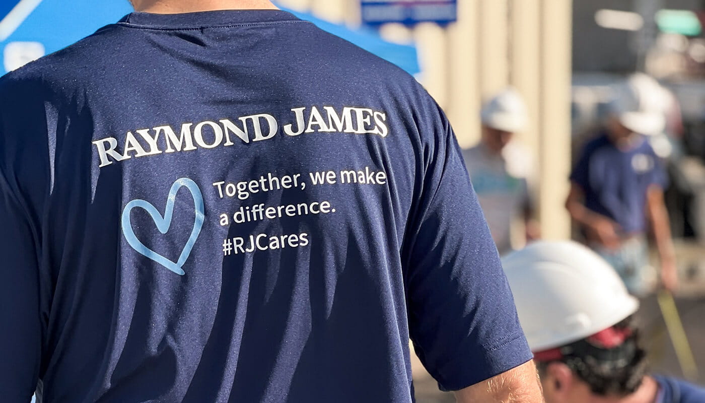 Raymond James Cares t-shirt