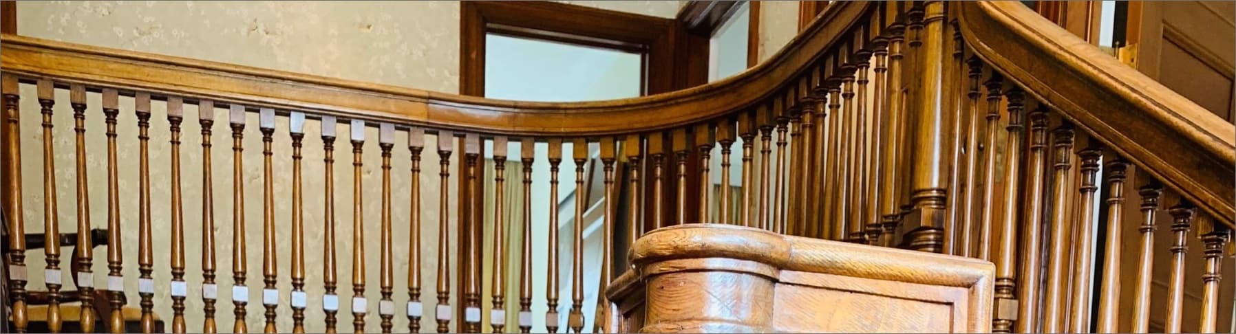 Photo of wooden staircase
